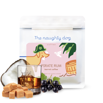 PIRATE RUM Barrel Coffee #2 - Coffee Aged in Rum Barrels - The naughty dog