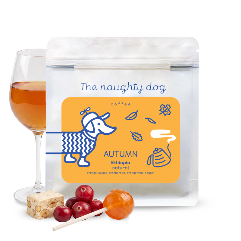Specialty coffee The naughty dog Ethiopia  NEGELE GORBITU - Autumn Edition