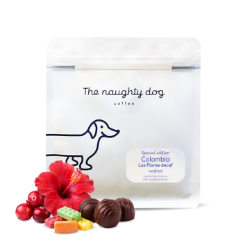 Colombia LAS FLORES  DECAF -  decaffeinated - The naughty dog