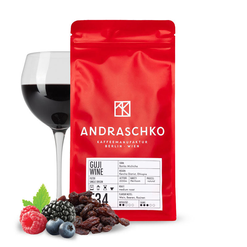 Specialty coffee Andraschko Ethiopia GUJI WINE
