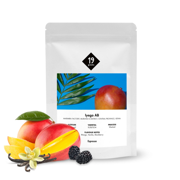 Specialty coffee 19grams coffee Kenya IYEGO AB - espresso