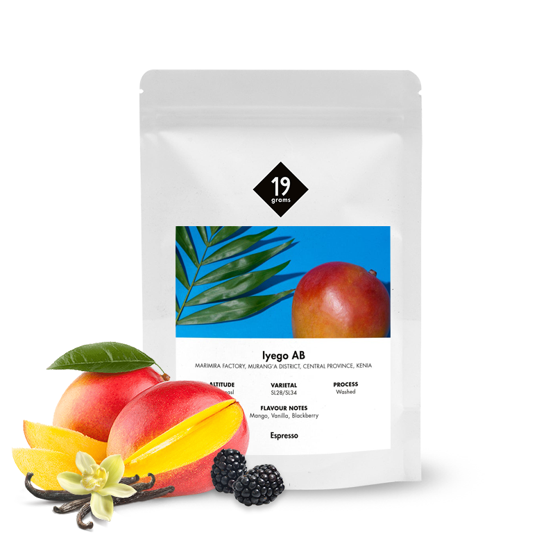 Specialty coffee 19grams coffee Kenya IYEGO AB - espresso