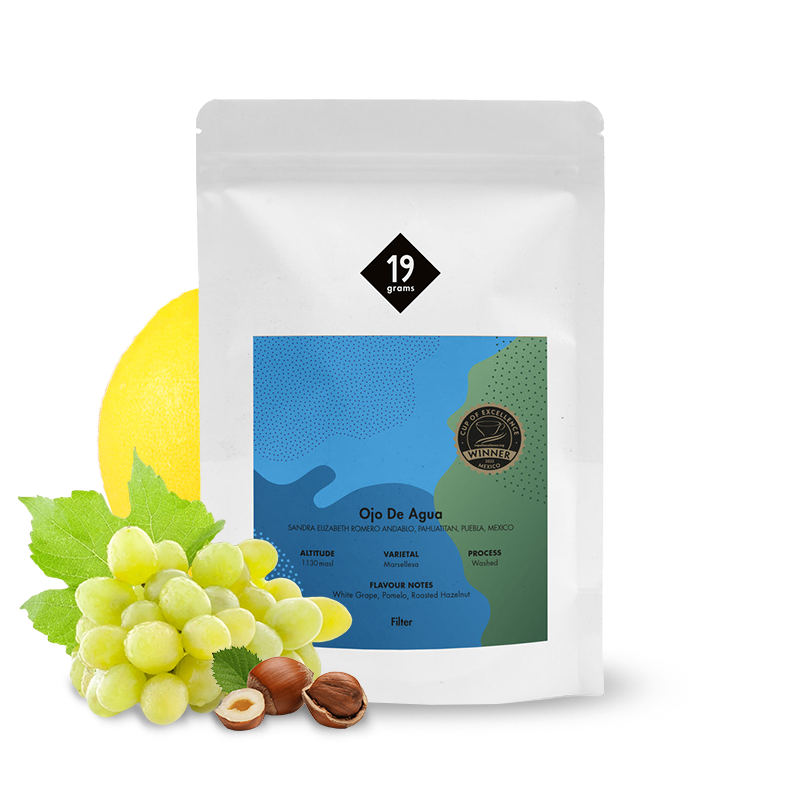Specialty coffee 19grams coffee Mexico OJO DE AGUA - Winner #26 Cup of Excellence