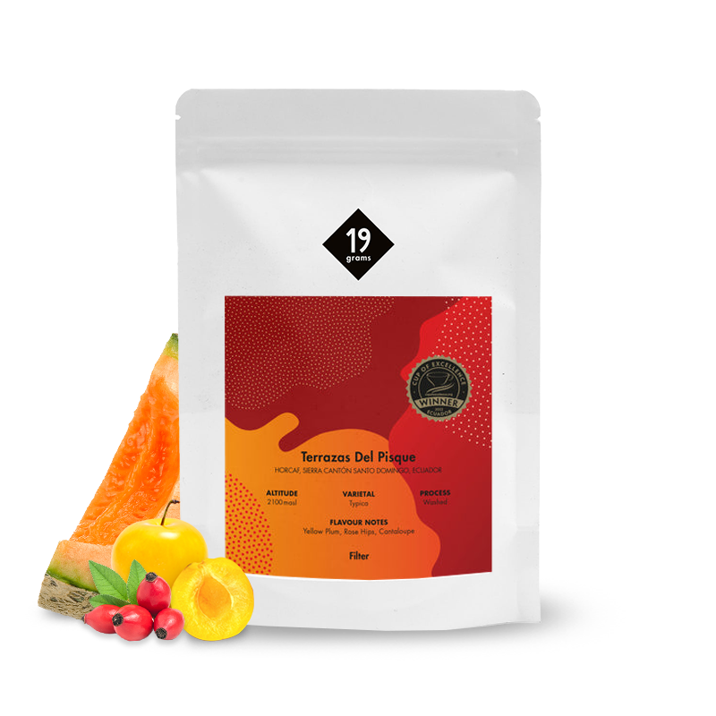 Specialty coffee 19grams coffee Ecuador TERRAZAS DEL PISQUE - COE #6