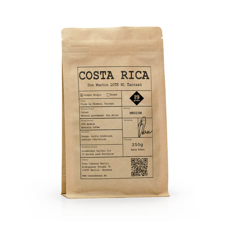 Specialty coffee 19grams coffee Costa Rica DON MARTIN - 2019