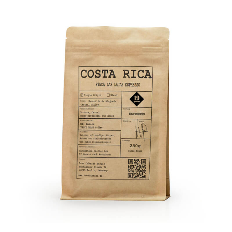 Specialty coffee 19grams coffee Kostarika LAS LAJAS - espresso
