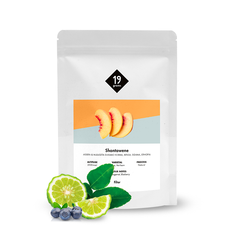 Specialty coffee 19grams coffee Ethiopia SHANTAWENE NATURAL