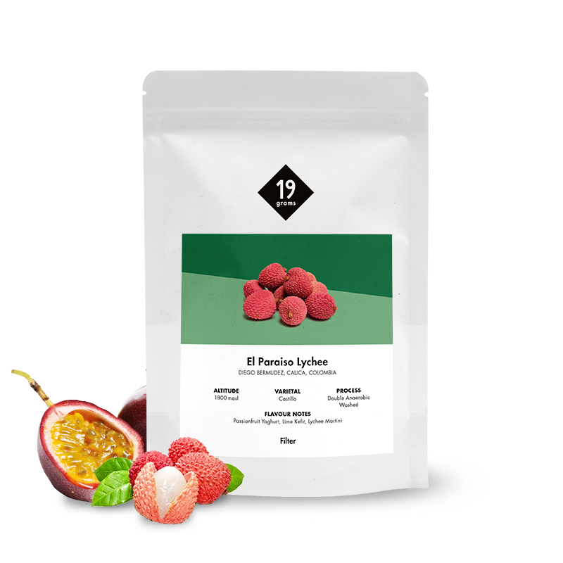 Specialty coffee 19grams coffee Colombia EL PARAISO LYCHEE