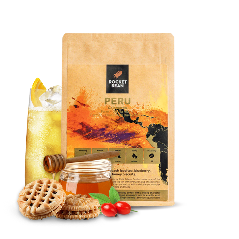 Specialty coffee Rocket Bean Roastery Peru DAVILA HORNA - gesha
