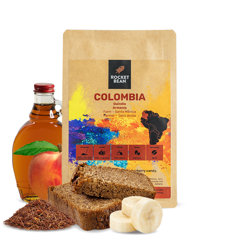 Specialty coffee Rocket Bean Roastery Colombia QUINDIO - banana infusion