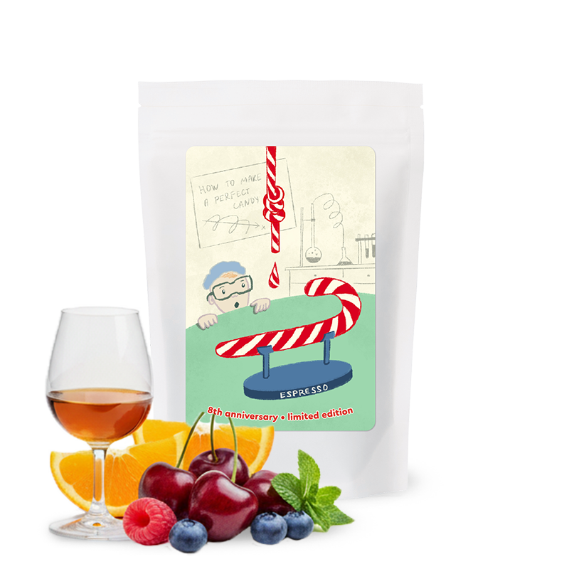 Specialty coffee Candycane Coffee MADE MAMA PROUD - Ethiopia BURTUKAANA DANCHE - birthday coffee - espresso