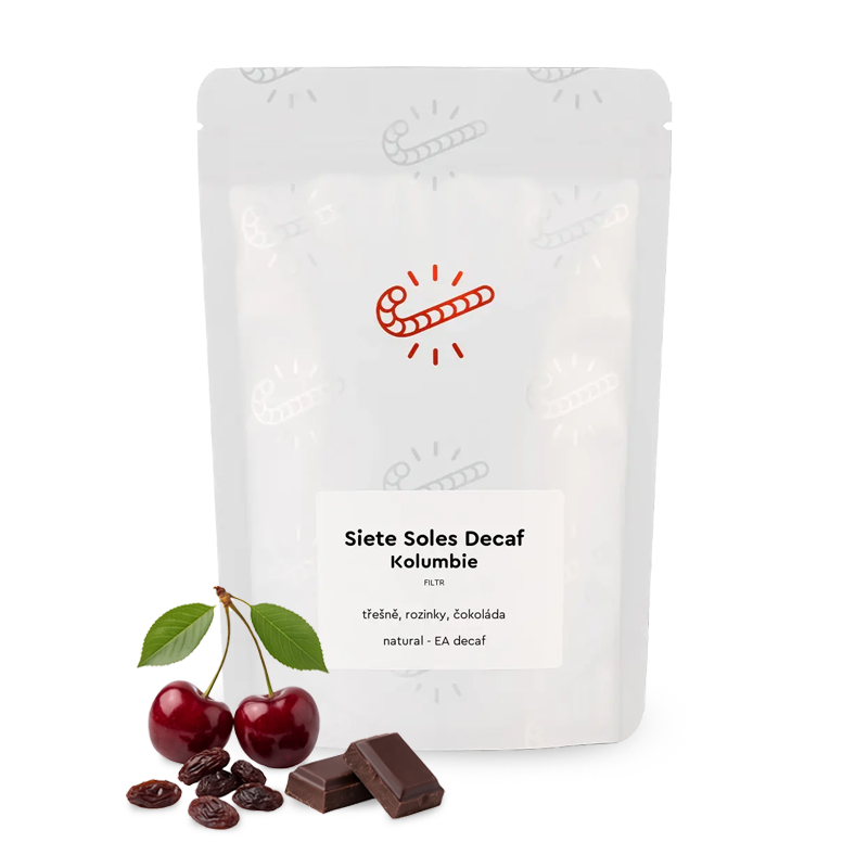 Specialty coffee Candycane Coffee Colombia SIETE SOLES DECAF - decaffeinated