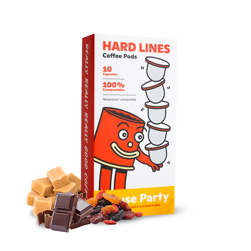 Specialty coffee Hard Lines HOUSE PARTY - nespresso kapsle 10pcs./box
