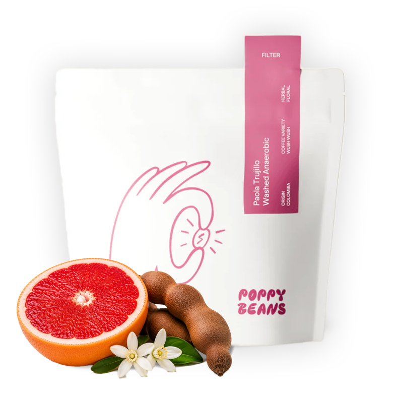 Specialty coffee Poppy Beans Colombia PAOLA TRUJILLO WUSH WUSH