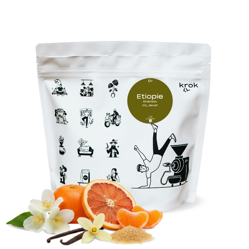 Specialty coffee Krok Ethiopia SHAKISSO DECAF CO2 - decaffeinated