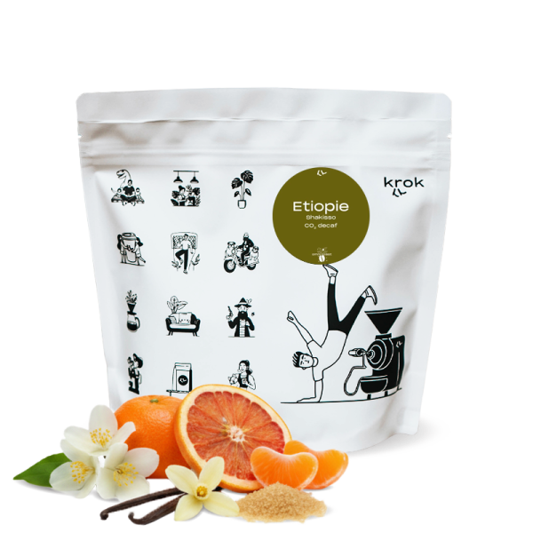 Specialty coffee Krok Ethiopia SHAKISSO DECAF CO2 - decaffeinated
