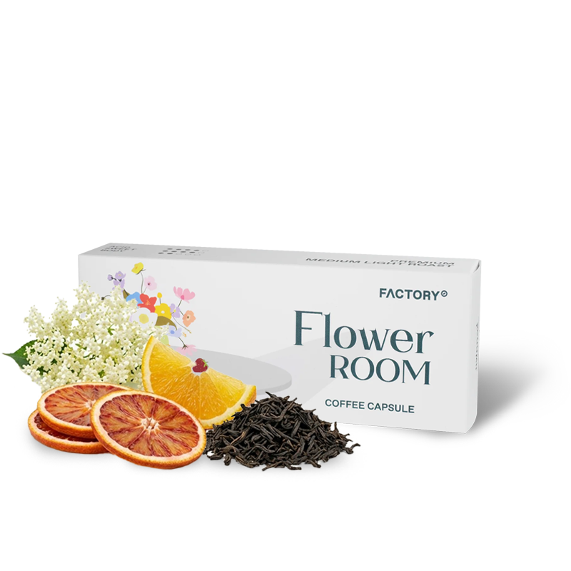 Specialty coffee Factory Coffee Roastery FLOWER ROOM - Nespresso capsules 10pcs/box.