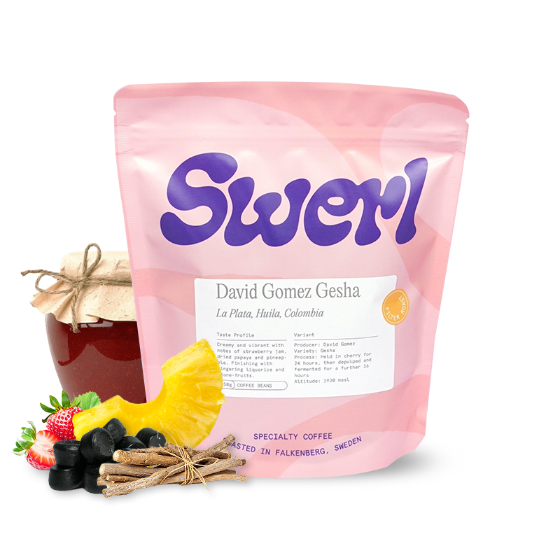 Specialty coffee Swerl Coffee Roasters Colombia DAVID RUBEN GOMEZ - gesha