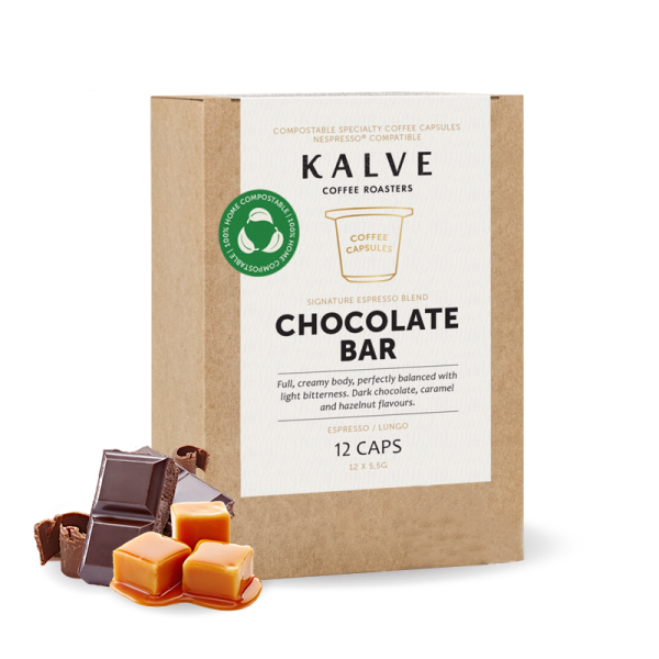 Specialty coffee Kalve Coffee Roasters CHOCOLATE BAR ESPRESSO blend - capsules 12 ks/bal
