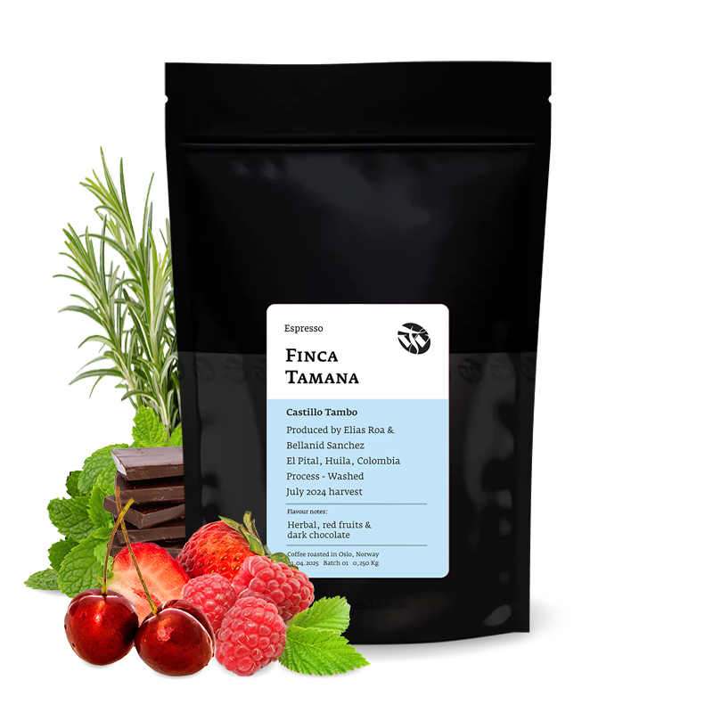 Specialty coffee Tim Wendelboe Colombia FINCA TAMANA - castillo - espresso
