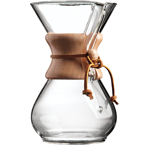 Chemex pour over coffee maker 